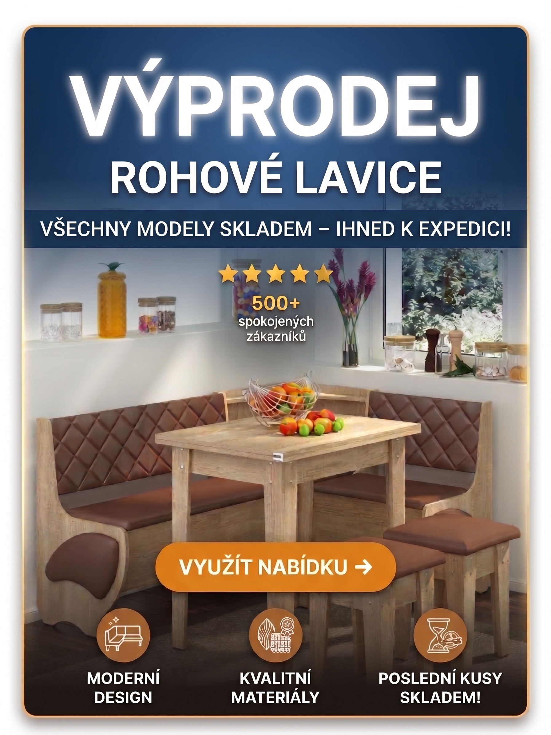 Rohové lavice